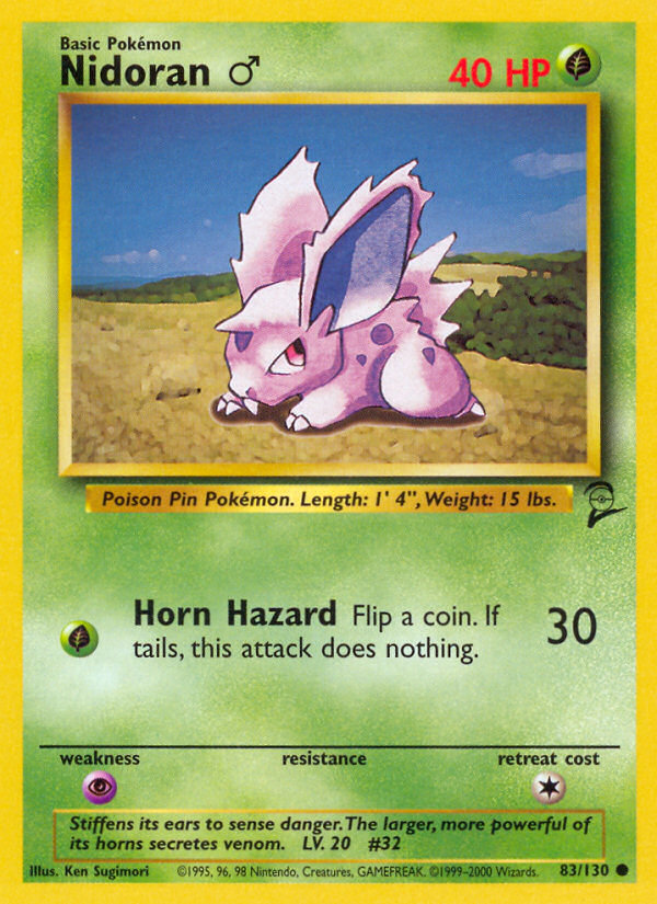 Nidoran (83/130) (Male) [Base Set 2] - The Mythic Store | 24h Order Processing