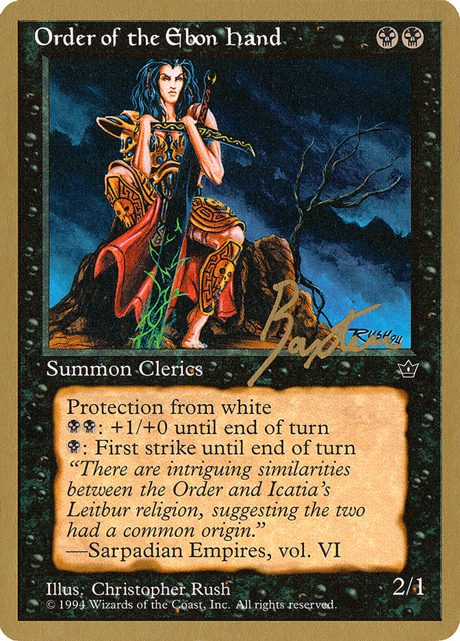 Order of the Ebon Hand (Rush) (George Baxter) [Pro Tour Collector Set] - The Mythic Store | 24h Order Processing