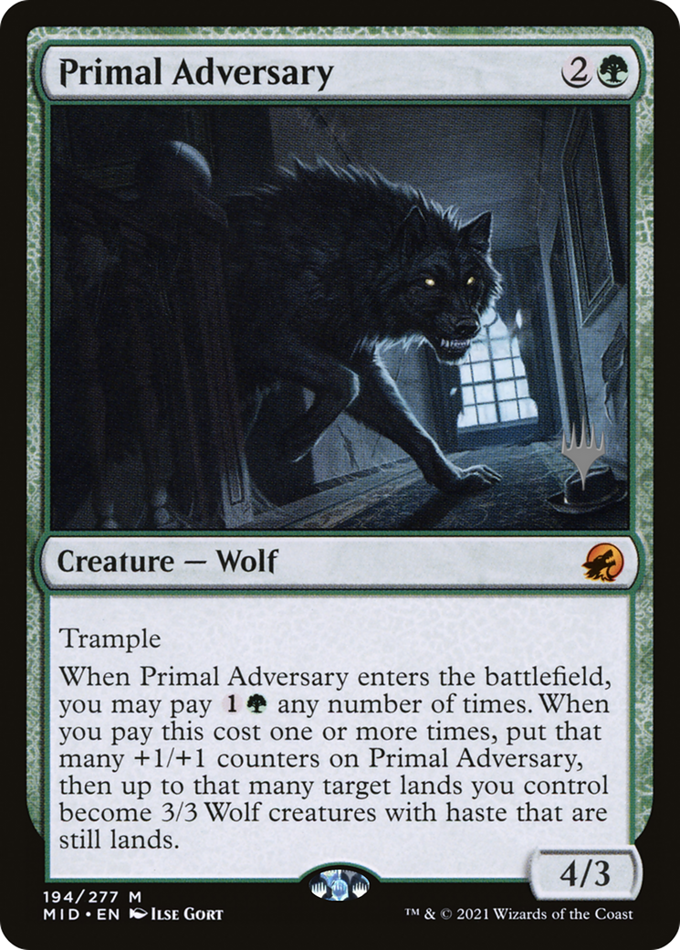 Primal Adversary (Promo Pack) [Innistrad: Midnight Hunt Promos] - The Mythic Store | 24h Order Processing