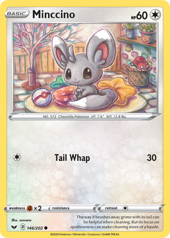 Minccino (146/202) [Sword & Shield: Base Set] - The Mythic Store | 24h Order Processing