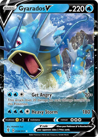 Gyarados V (028/203) [Sword & Shield: Evolving Skies] - The Mythic Store | 24h Order Processing