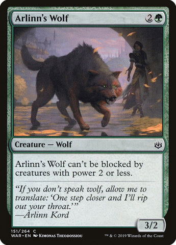 Arlinn's Wolf [War of the Spark] - The Mythic Store | 24h Order Processing