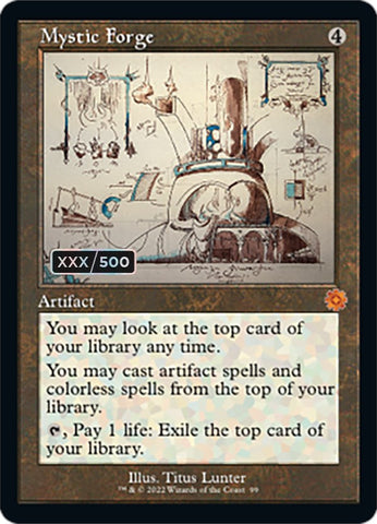 Mystic Forge (Retro Schematic) (Serialized) [The Brothers' War Retro Artifacts] - The Mythic Store | 24h Order Processing