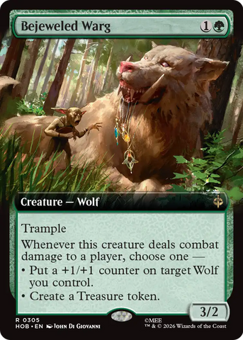 Bejeweled Warg (Extended Art) [The Hobbit] - The Mythic Store | 24h Order Processing