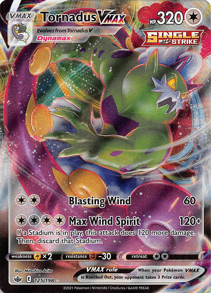 Tornadus VMAX (125/198) [Sword & Shield: Chilling Reign] - The Mythic Store | 24h Order Processing