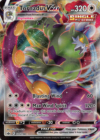 Tornadus VMAX (125/198) [Sword & Shield: Chilling Reign] - The Mythic Store | 24h Order Processing