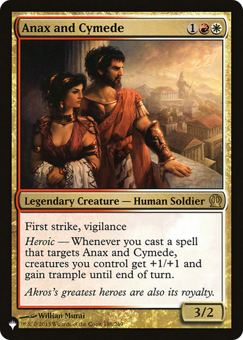 Anax and Cymede [The List] - The Mythic Store | 24h Order Processing