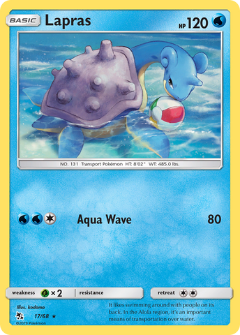 Lapras (17/68) [Sun & Moon: Hidden Fates] - The Mythic Store | 24h Order Processing