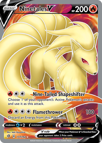 Ninetales V (177/192) [Sword & Shield: Rebel Clash] - The Mythic Store | 24h Order Processing