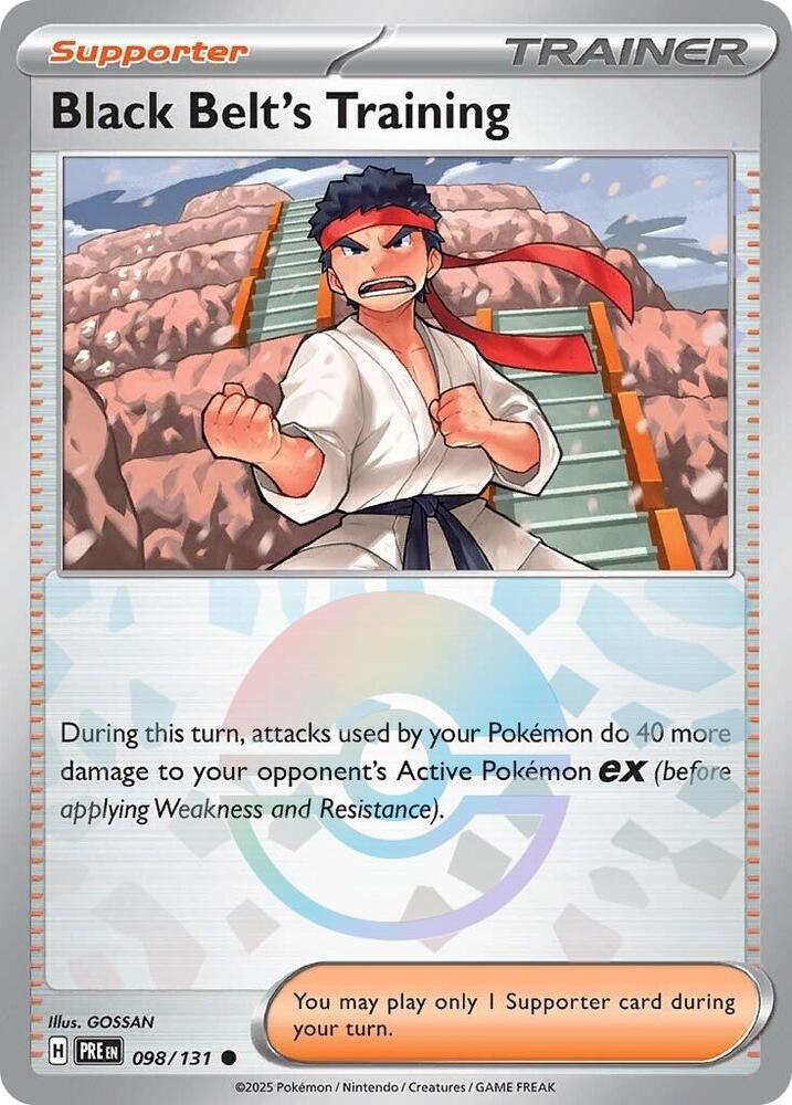 Black Belt's Training (098/131) (Poke Ball Pattern) [Scarlet & Violet: Prismatic Evolutions] - The Mythic Store | 24h Order Processing