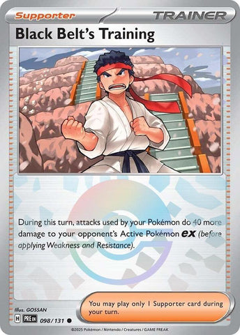 Black Belt's Training (098/131) (Poke Ball Pattern) [Scarlet & Violet: Prismatic Evolutions] - The Mythic Store | 24h Order Processing