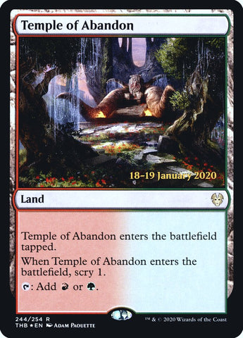 Temple of Abandon [Theros Beyond Death Prerelease Promos] - The Mythic Store | 24h Order Processing