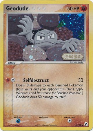 Geodude (53/92) (Stamped) [EX: Legend Maker] - The Mythic Store | 24h Order Processing