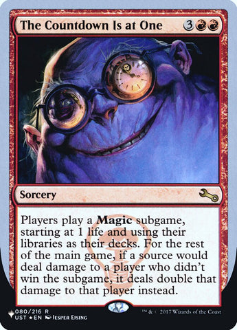 The Countdown Is at One (Unfinity Foil Edition) [The List] - The Mythic Store | 24h Order Processing