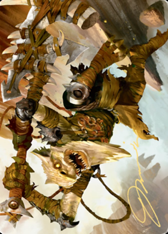 Teeterpeak Ambusher Art Card (Gold-Stamped Signature) [Zendikar Rising Art Series] - The Mythic Store | 24h Order Processing