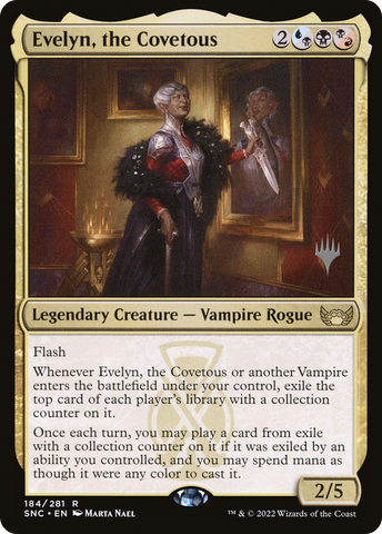 Evelyn, the Covetous (Promo Pack) [Streets of New Capenna Promos] - The Mythic Store | 24h Order Processing