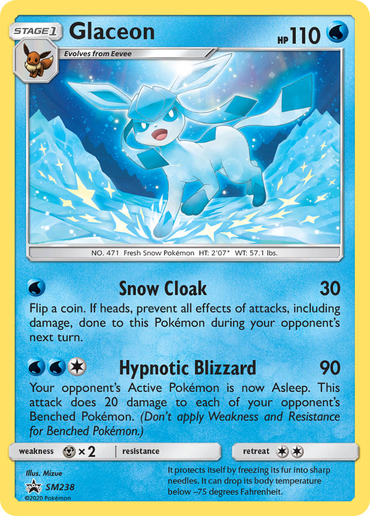 Glaceon (SM238) [Sun & Moon: Black Star Promos] - The Mythic Store | 24h Order Processing