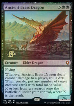 Ancient Brass Dragon [Commander Legends: Battle for Baldur's Gate Prerelease Promos] - The Mythic Store | 24h Order Processing