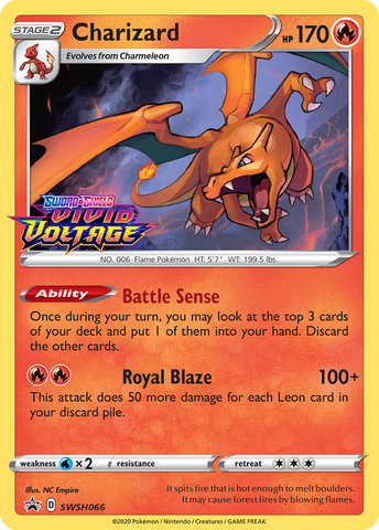 Charizard (SWSH066) (Prerelease Promo) [Sword & Shield: Black Star Promos] - The Mythic Store | 24h Order Processing
