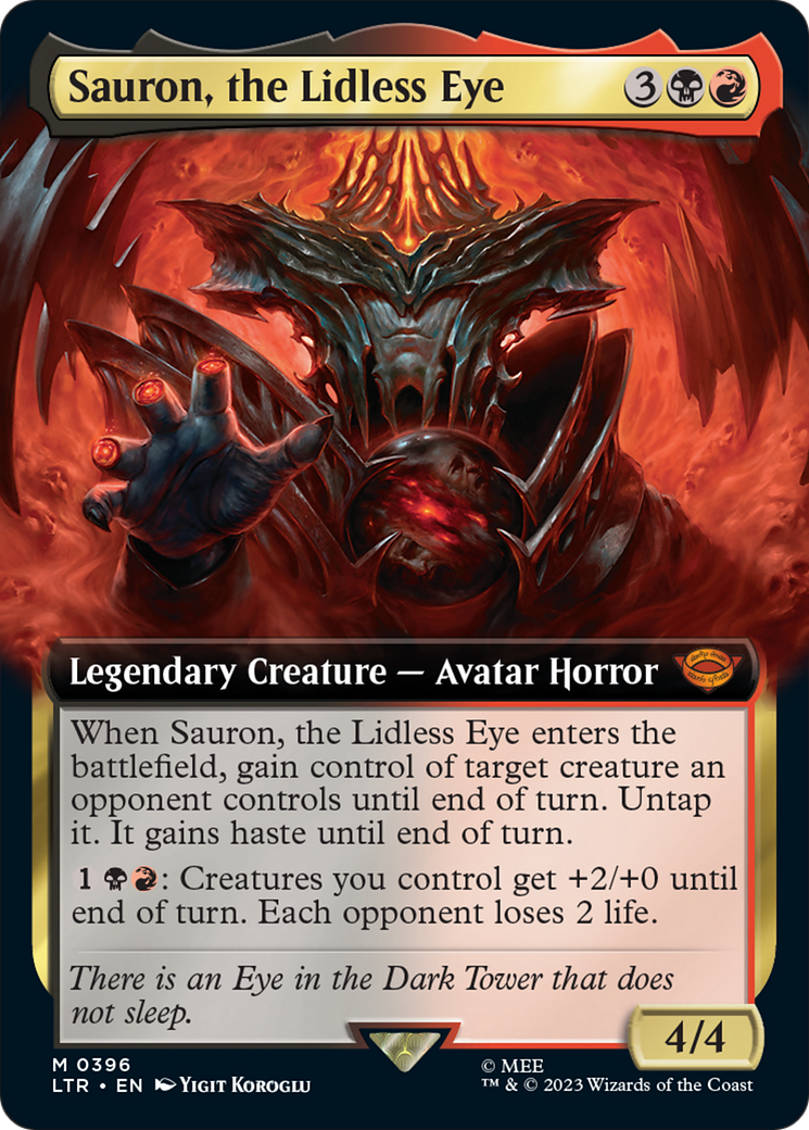 Sauron, the Lidless Eye (Extended Art) [The Lord of the Rings: Tales of Middle-Earth] - The Mythic Store | 24h Order Processing
