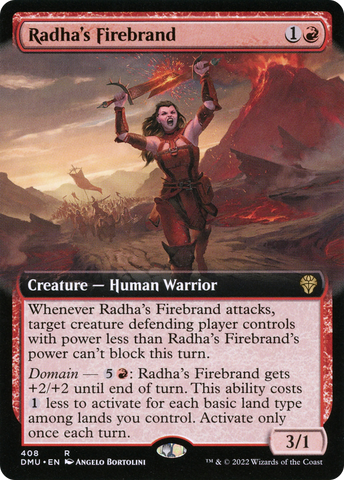 Radha's Firebrand (Extended Art) [Dominaria United] - The Mythic Store | 24h Order Processing