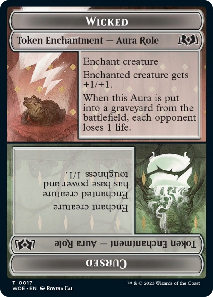 Wicked Role / Cursed Role (WOE) // Treasure (MH3) Double-Sided Token [The List] - The Mythic Store | 24h Order Processing