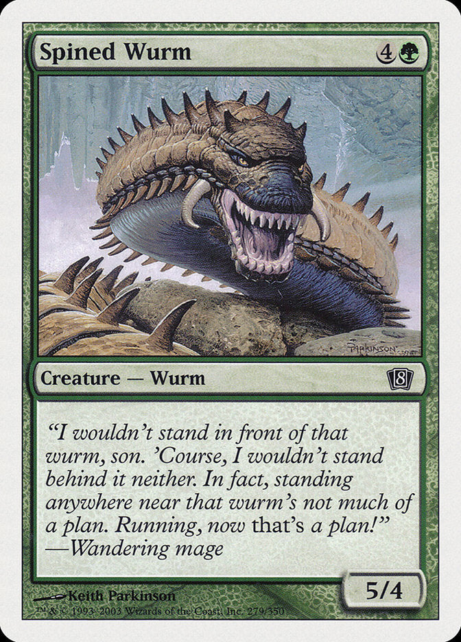 Spined Wurm [Eighth Edition] - The Mythic Store | 24h Order Processing