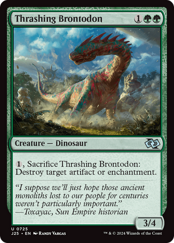 Thrashing Brontodon [Foundations Jumpstart] - The Mythic Store | 24h Order Processing