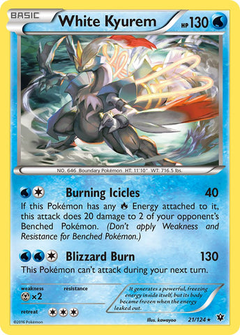 White Kyurem (21/124) (Theme Deck Exclusive) [XY: Fates Collide] - The Mythic Store | 24h Order Processing