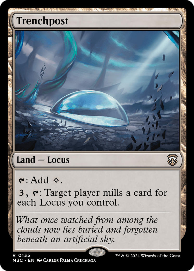 Trenchpost (Extended Art) (Ripple Foil) [Modern Horizons 3 Commander] - The Mythic Store | 24h Order Processing