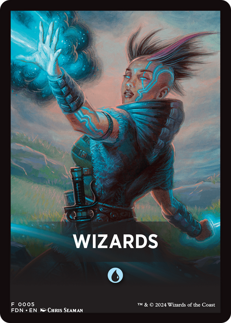 Wizards Theme Card [Foundations Tokens] - The Mythic Store | 24h Order Processing