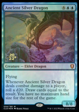 Ancient Silver Dragon [Commander Legends: Battle for Baldur's Gate Prerelease Promos] - The Mythic Store | 24h Order Processing