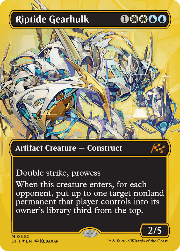 Riptide Gearhulk (Borderless) (First-Place Foil) [Aetherdrift] - The Mythic Store | 24h Order Processing