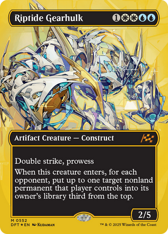 Riptide Gearhulk (Borderless) (First-Place Foil) [Aetherdrift] - The Mythic Store | 24h Order Processing