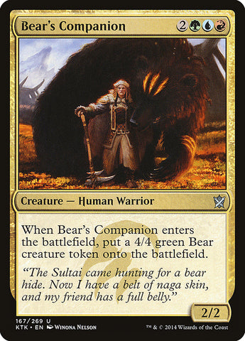Bear's Companion [Khans of Tarkir] - The Mythic Store | 24h Order Processing