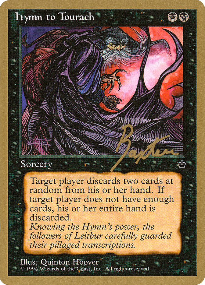 Hymn to Tourach (Cloak) (George Baxter) [Pro Tour Collector Set] - The Mythic Store | 24h Order Processing