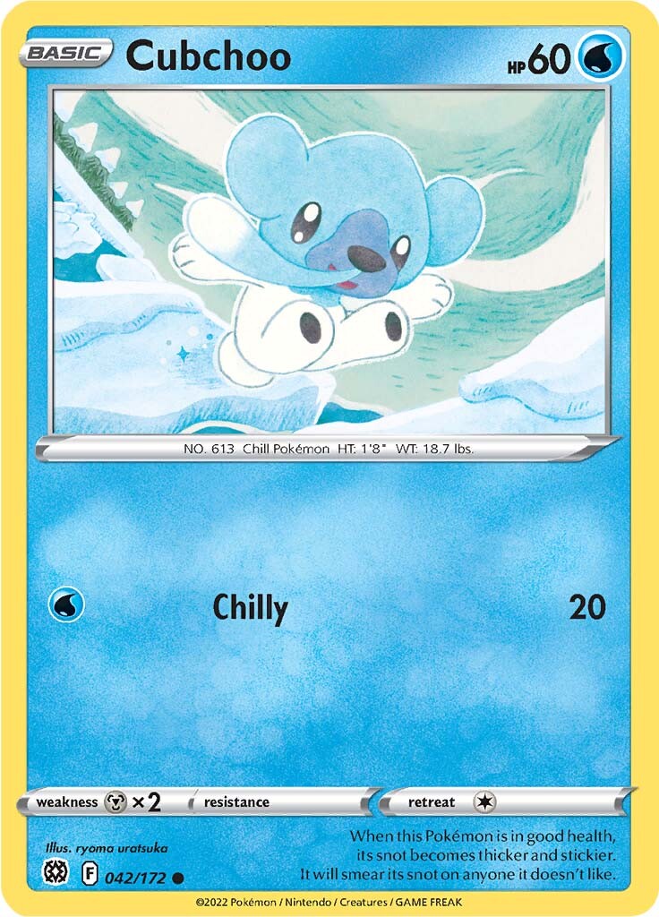 Cubchoo (042/172) [Sword & Shield: Brilliant Stars] - The Mythic Store | 24h Order Processing