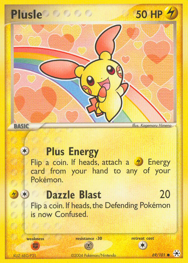 Plusle (69/101) [EX: Hidden Legends] - The Mythic Store | 24h Order Processing