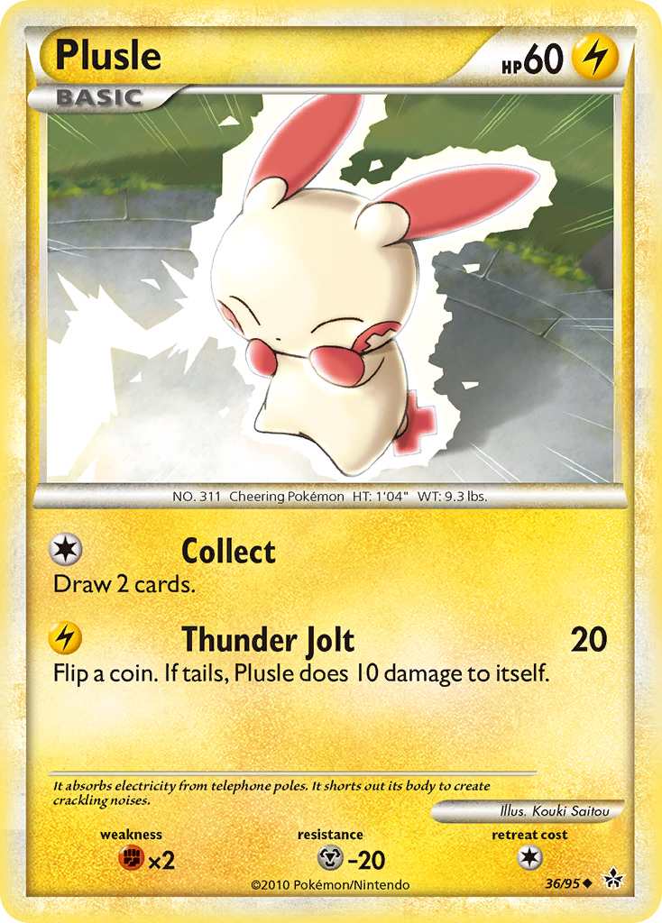 Plusle (36/95) [HeartGold & SoulSilver: Unleashed] - The Mythic Store | 24h Order Processing