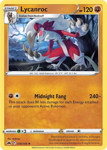 Lycanroc (074/159) [Sword & Shield: Crown Zenith] - The Mythic Store | 24h Order Processing