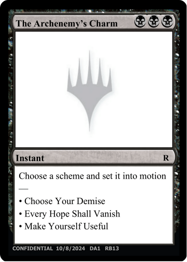 The Archenemy's Charm [Unknown Event] - The Mythic Store | 24h Order Processing
