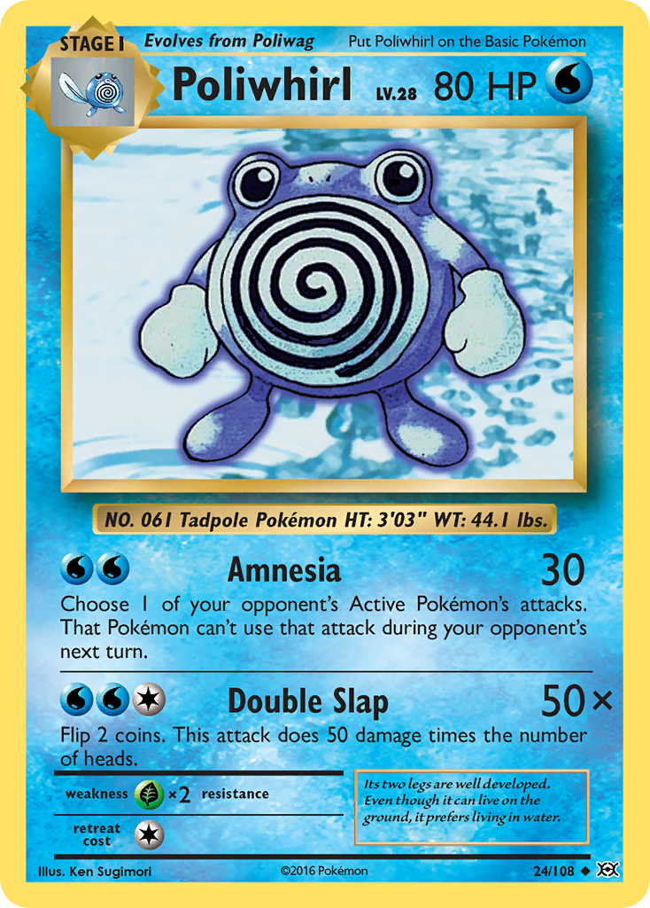 Poliwhirl (24/108) [XY: Evolutions] - The Mythic Store | 24h Order Processing