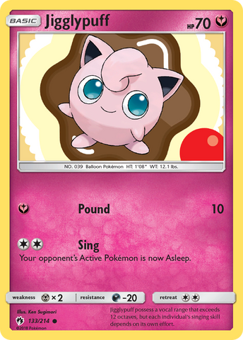 Jigglypuff (133/214) [Sun & Moon: Lost Thunder] - The Mythic Store | 24h Order Processing