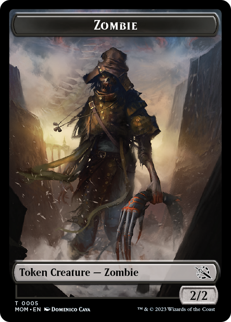 Warrior // Zombie Double-Sided Token [March of the Machine Tokens] - The Mythic Store | 24h Order Processing