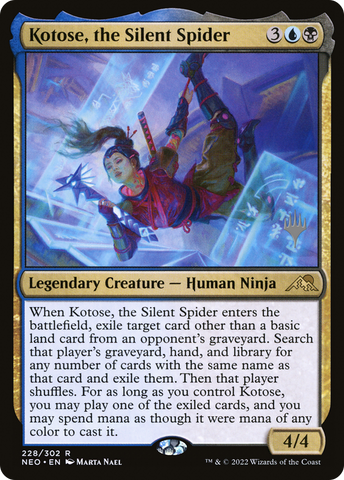 Kotose, the Silent Spider (Promo Pack) [Kamigawa: Neon Dynasty Promos] - The Mythic Store | 24h Order Processing
