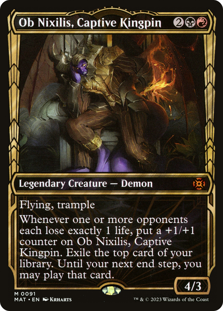 Ob Nixilis, Captive Kingpin (Showcase) [March of the Machine: The Aftermath] - The Mythic Store | 24h Order Processing