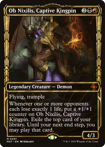 Ob Nixilis, Captive Kingpin (Showcase) [March of the Machine: The Aftermath] - The Mythic Store | 24h Order Processing