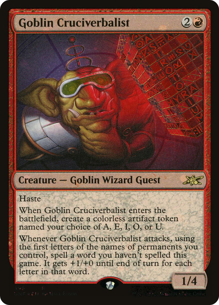 Goblin Cruciverbalist (Galaxy Foil) [Unfinity] - The Mythic Store | 24h Order Processing