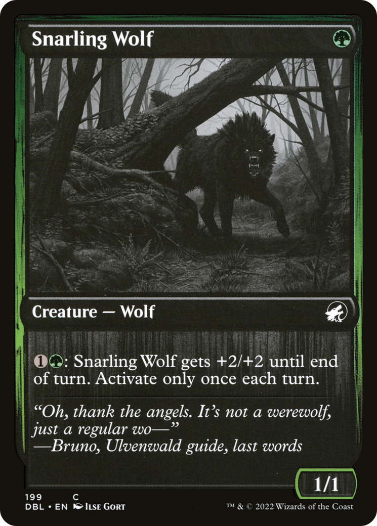 Snarling Wolf (199) [Innistrad: Double Feature] - The Mythic Store | 24h Order Processing