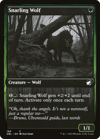 Snarling Wolf (199) [Innistrad: Double Feature] - The Mythic Store | 24h Order Processing